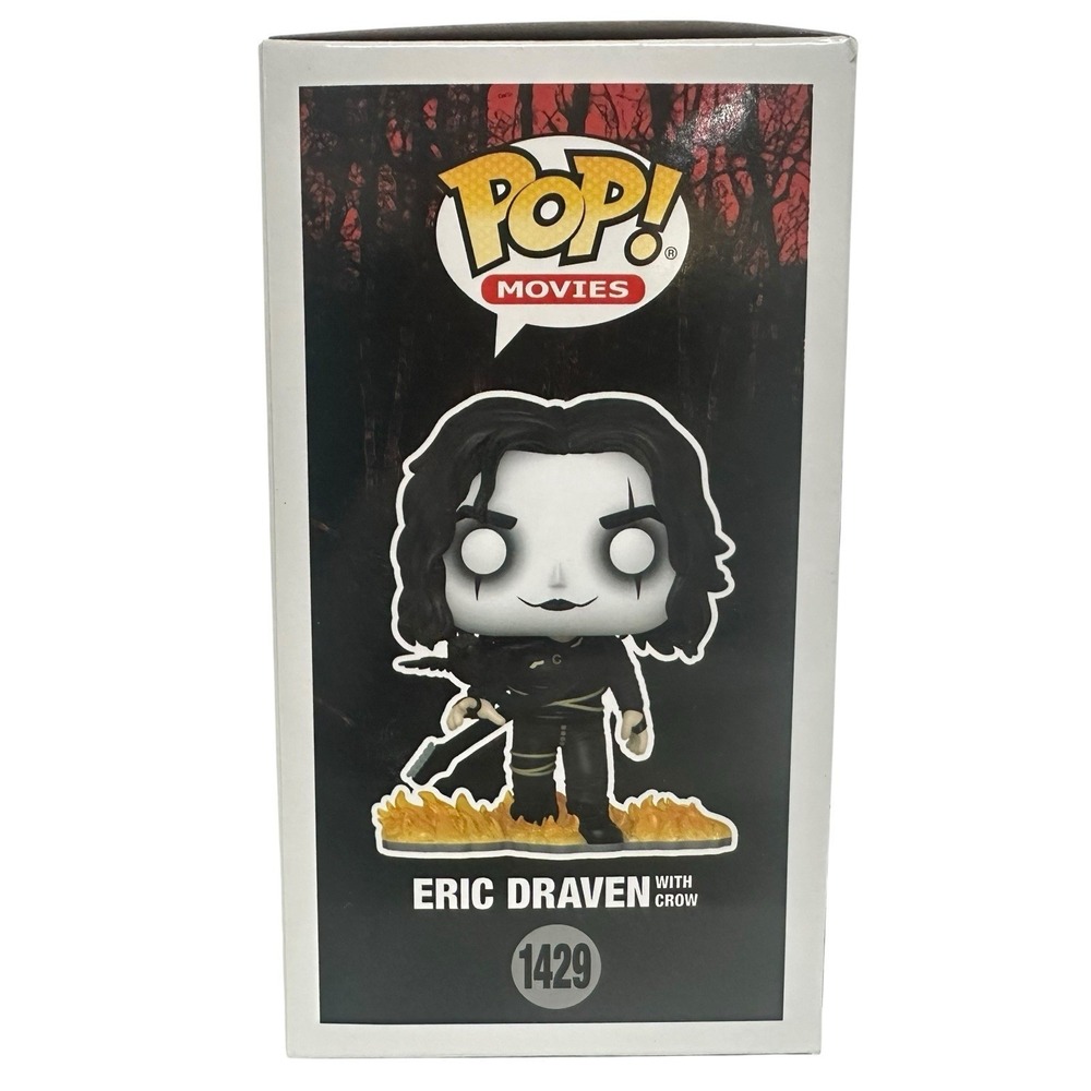 Funko Pop Movies The Crow Eric Draven with Crow #1429 Vinyl Figure In Flames - Picture 4 of 6